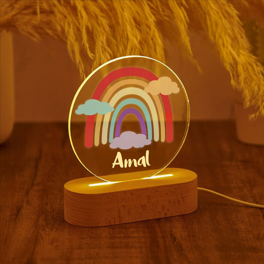 Lampe rainbow clouds personnalisée