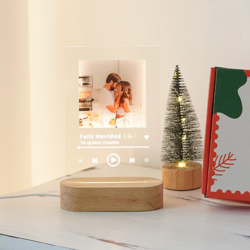 Lampe spotify (photo personnalisée)