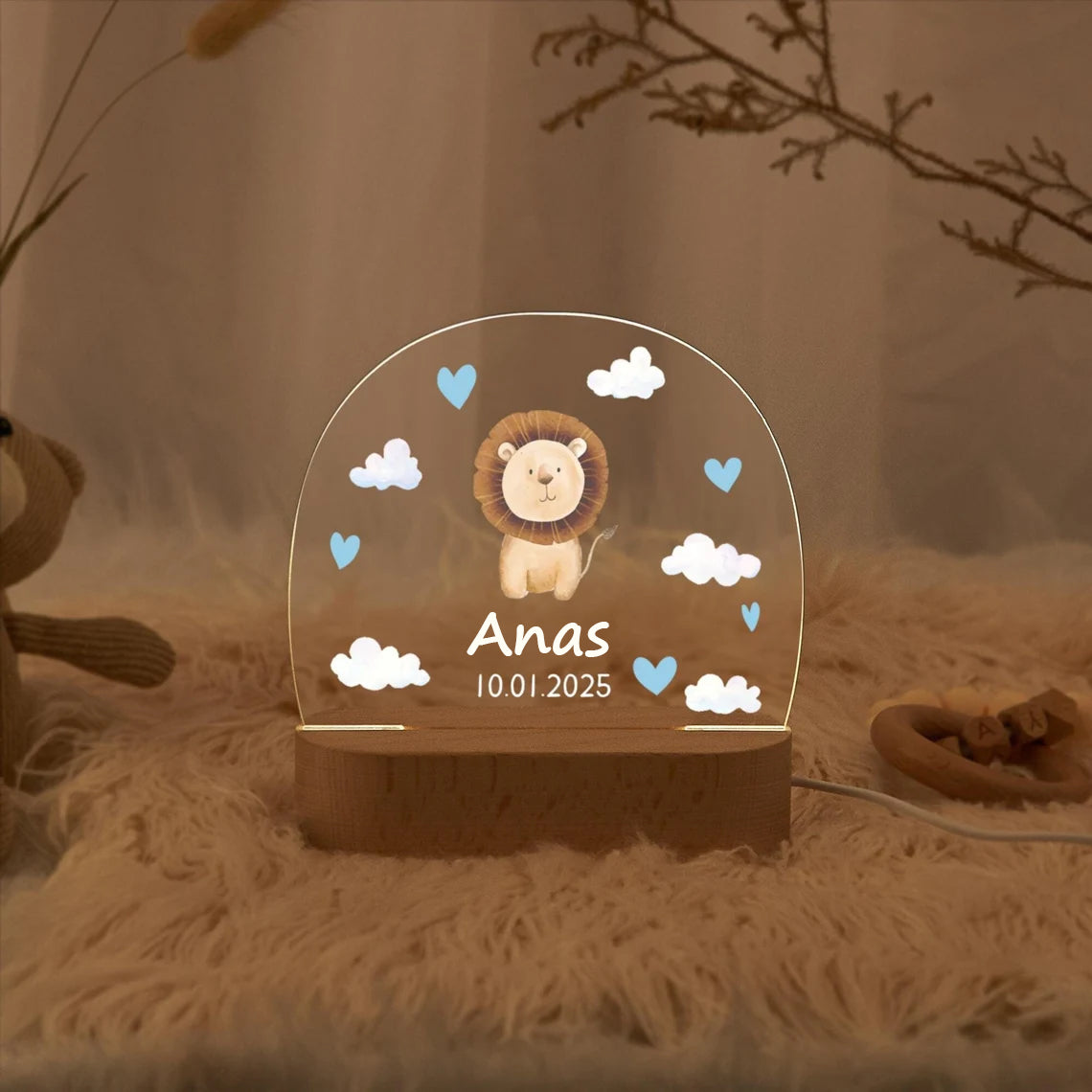 Lampe Lion personnalisée