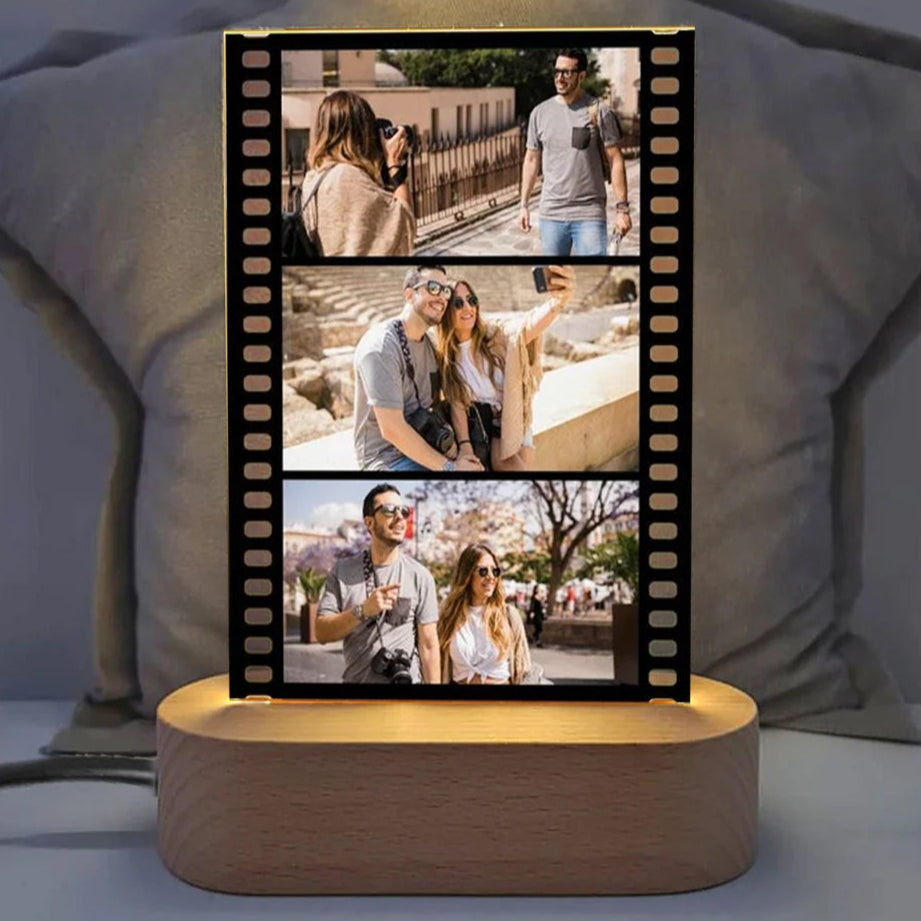 Lampe film (3 photos personnalisées)