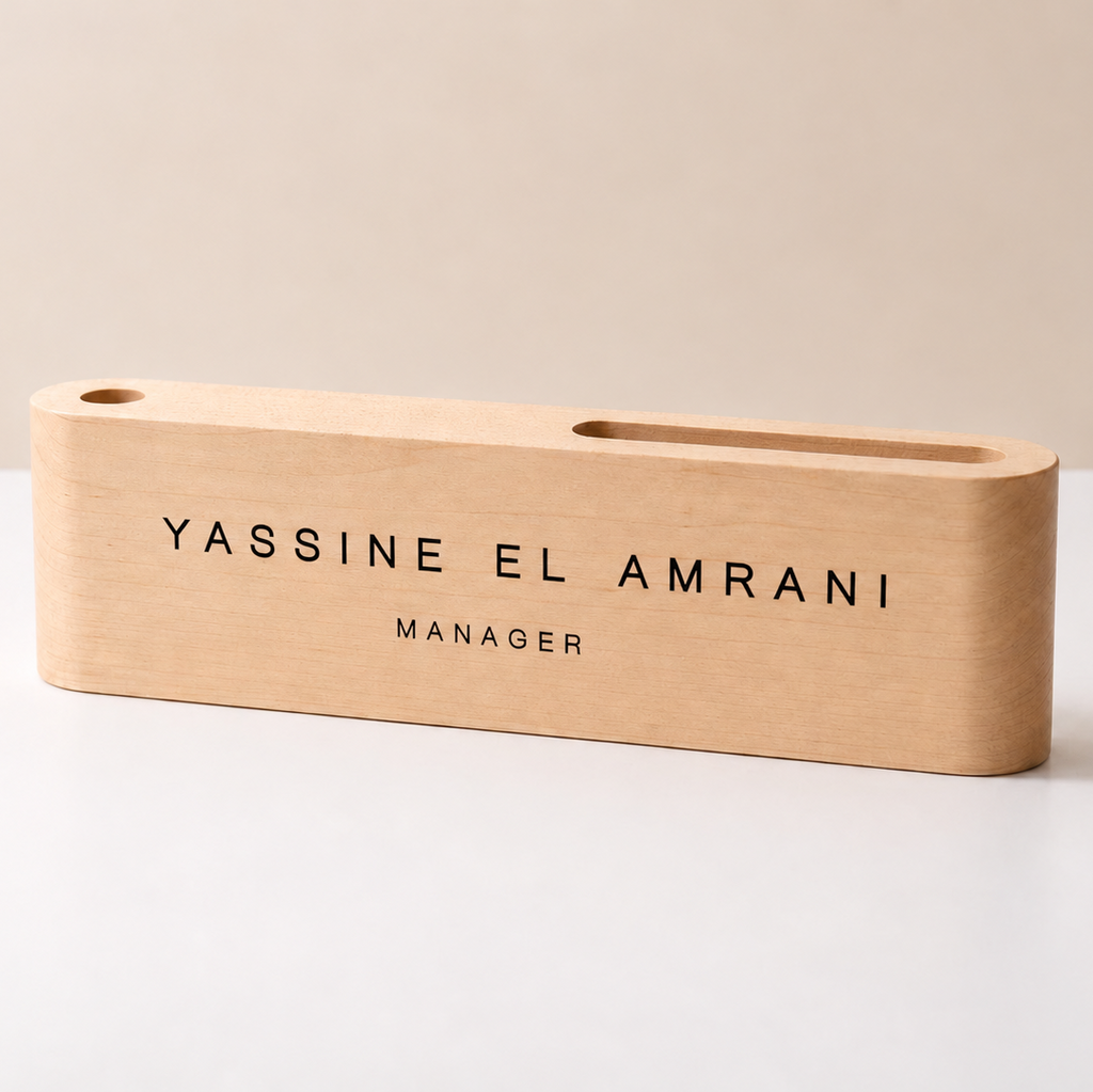 Organisateur de Bureau Personnalisé en bois