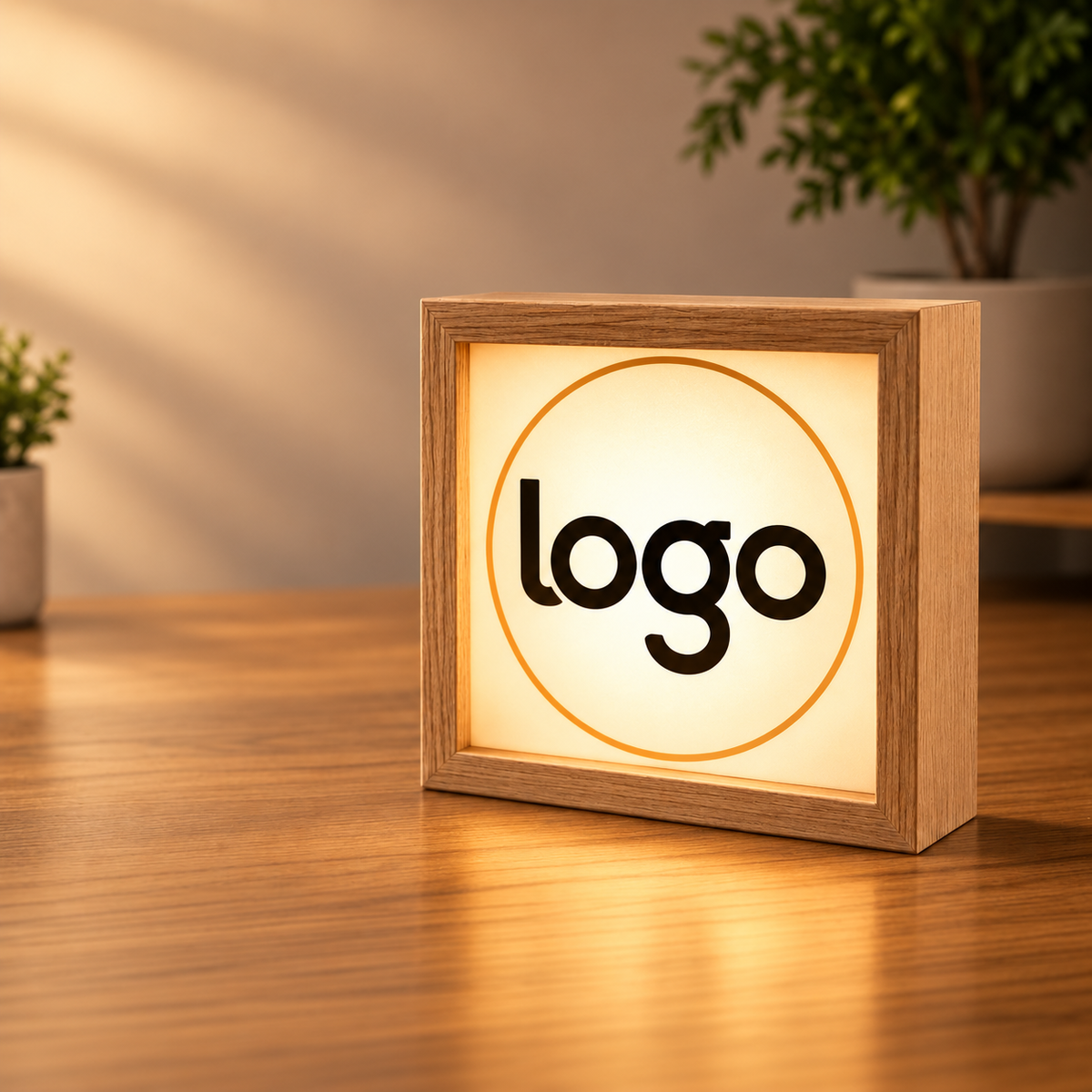 💡 Light Box en Bois Personnalisée