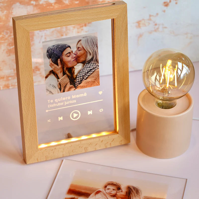 Cadre LED spotify (photo personnalisée)