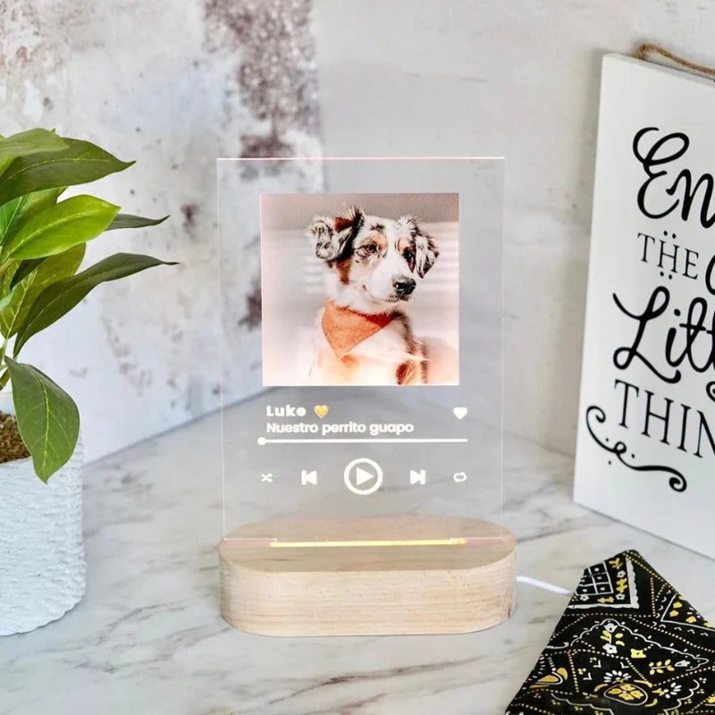 Lampe spotify (photo personnalisée)