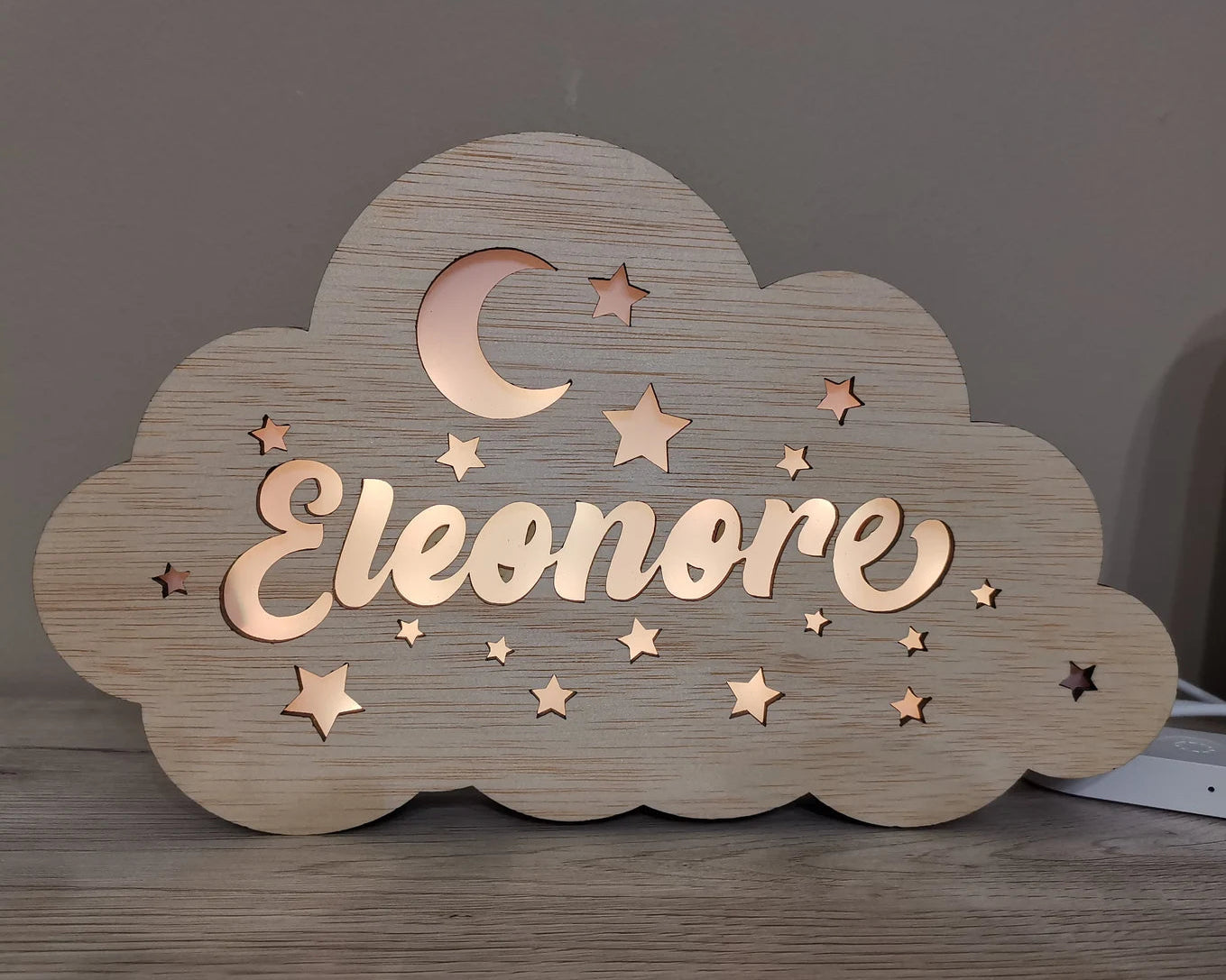 Lamp “Nuage” en bois à personnaliser