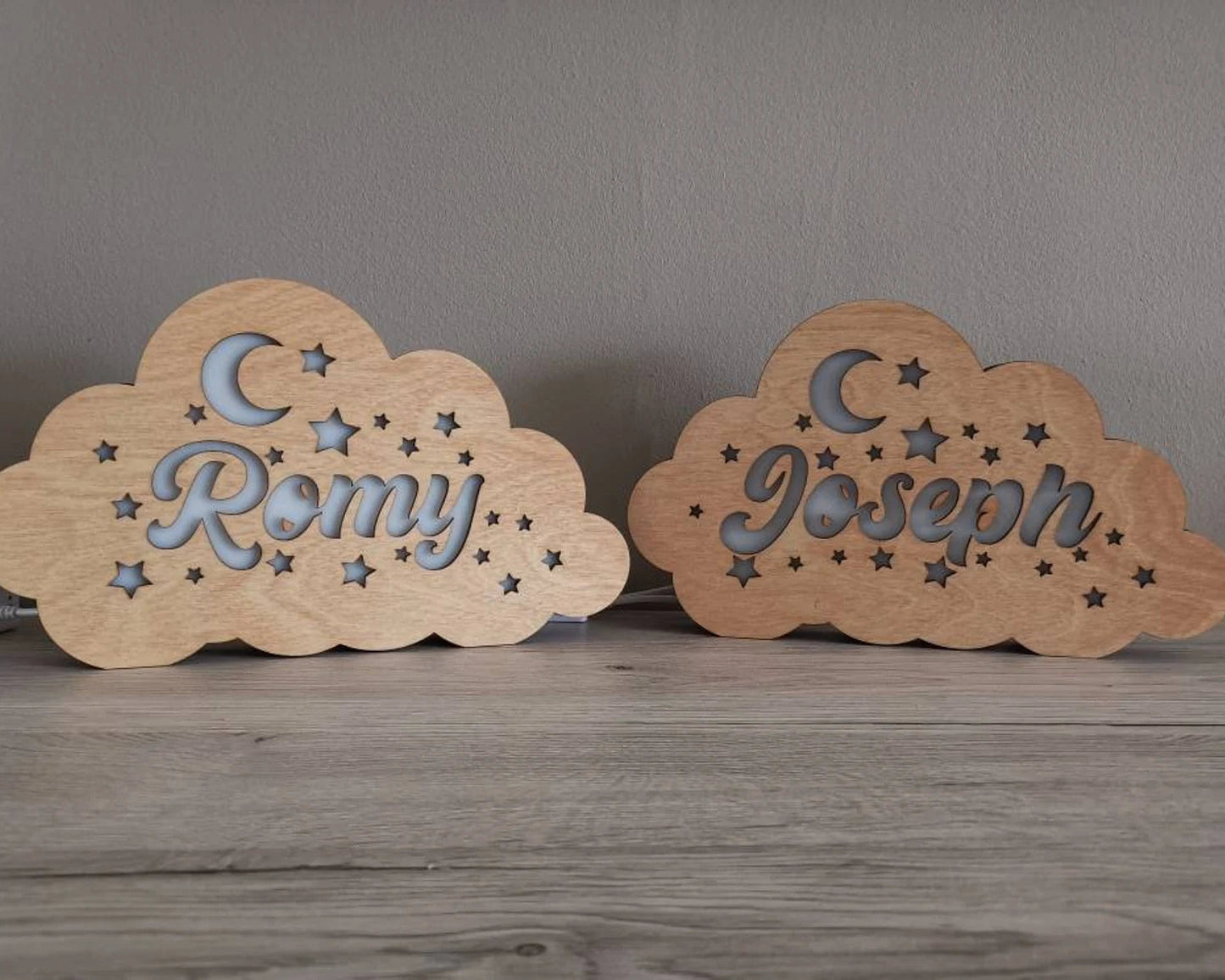 Lamp “Nuage” en bois à personnaliser