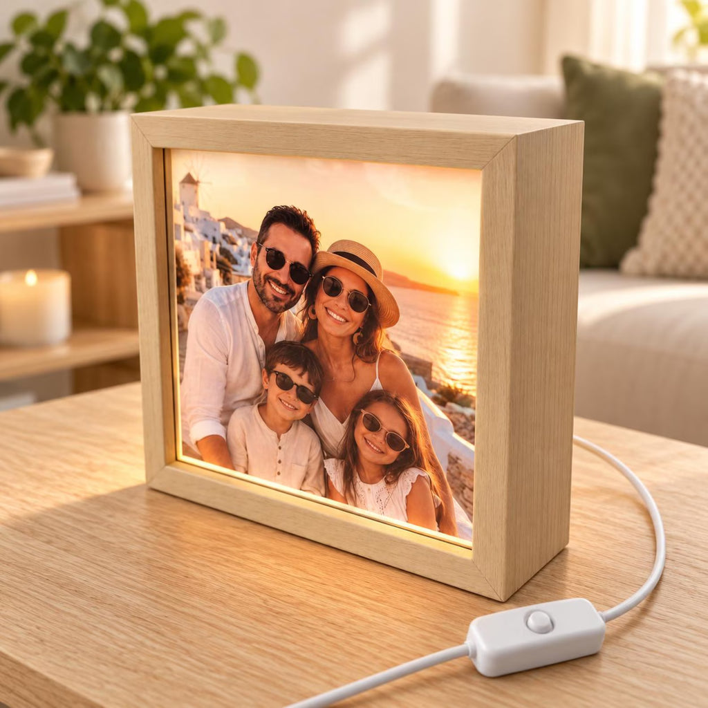💡 Light Box en Bois Personnalisée