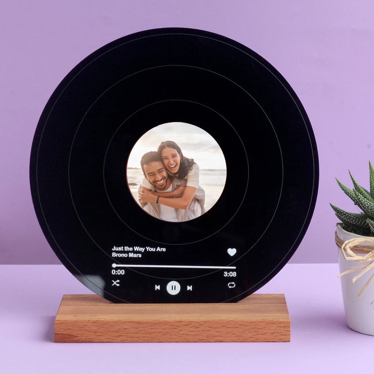 🎵 Disque Vinyle Personnalisé – Souvenir Photo & Musique